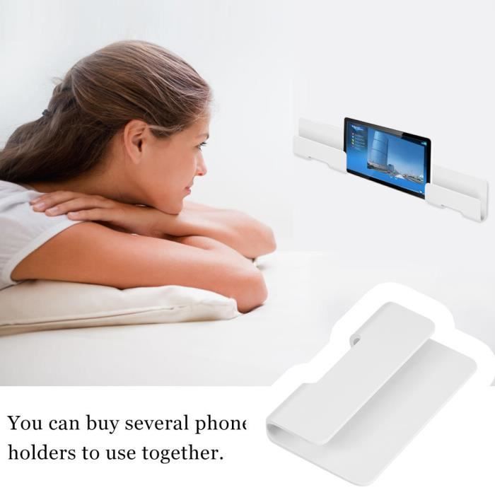HUJ® Boîte de rangement à télécommande Support de téléphone portable mural Boîte d'organisateur de médias En Stock