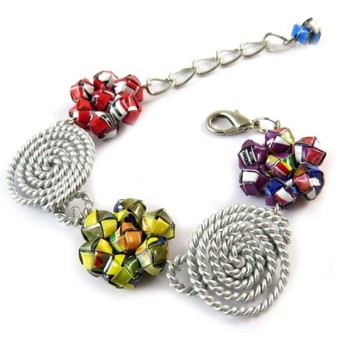 Bracelet artisanal New Life (fait main)- Les Trésors De Lily [N9514]
