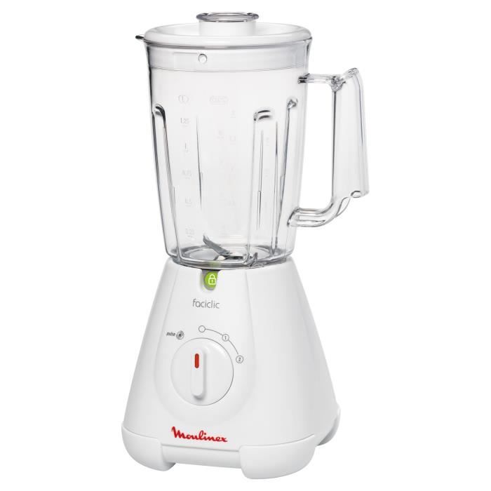 MOULINEX LM300141 Blender classique Faciclic - Blanc