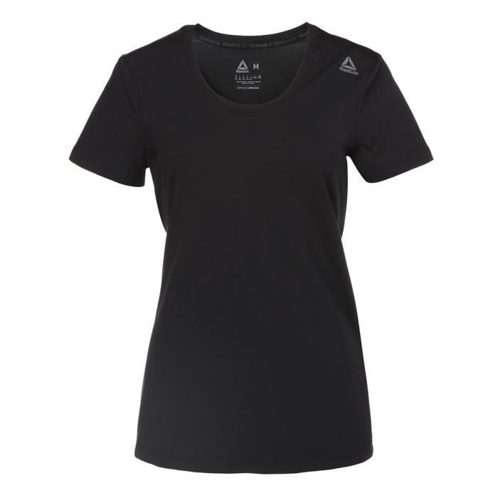 REEBOK T-shirt Wor sw - Femme - Noir