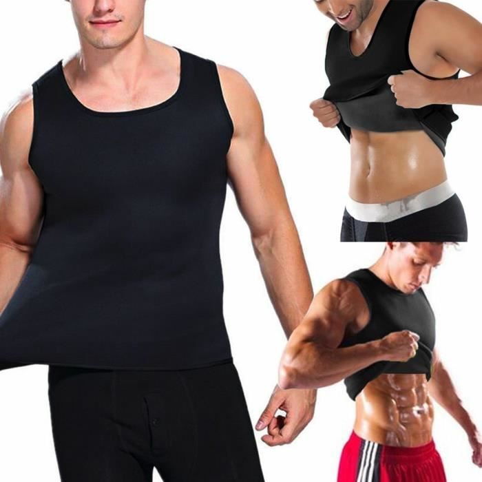 PANTALON DE RUNNING - LEGGING DE RUNNING - COLLANT DE RUNNING Hommes Néoprène Sauna Thermo Sweat Body Shaper Ceinture Taille Slim