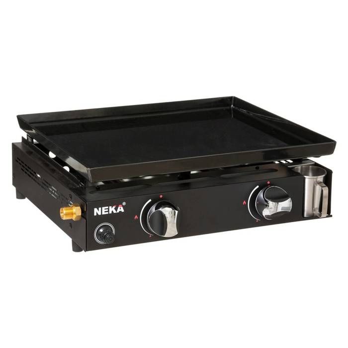 Plancha à gaz à poser en métal Campio - 2 Feux
