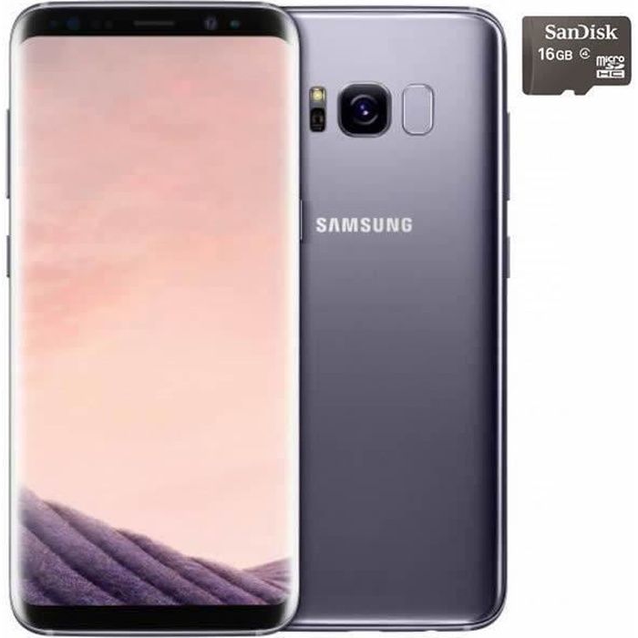 SAMSUNG Galaxy S8+ 64 go Gris orchidée - Double sim - Reconditionné - Excellent état