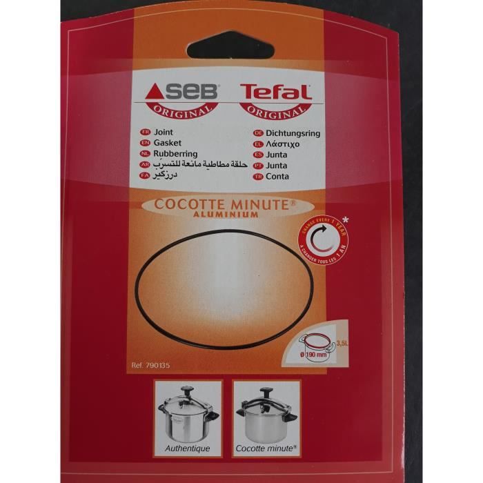 JOINT COCOTTE MINUTE 3,5L-790135 - ALU - DIAM 190MM - SEB AUTHENTIQUE / MINUTE