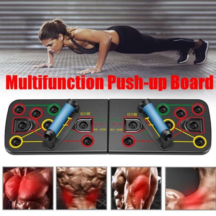 Musculation Push Up Board avec Poignée Pliable Planche et Fitness Portable Antiglisse Fonction de comptage