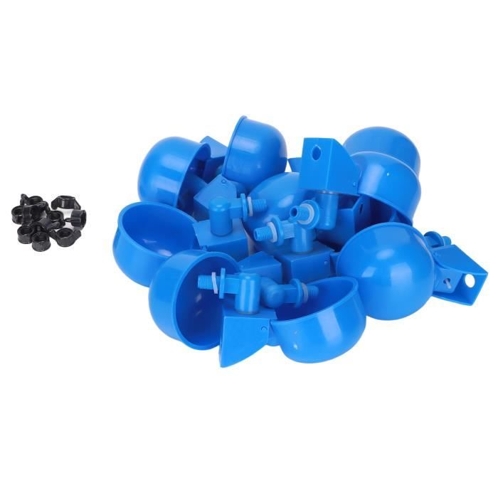 VBESTLIFE Abreuvoir automatique de volaille 10 pcs Automatique Volaille Abreuvoir Poulet Arrosoirs Tasses avec Noix pour Canards