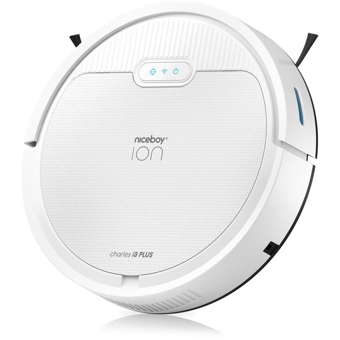 Aspirateur Robot - NICEBOY - ION Charles i3 Plus - Blanc - Filtre HEPA H13 - 110 min Autonomie