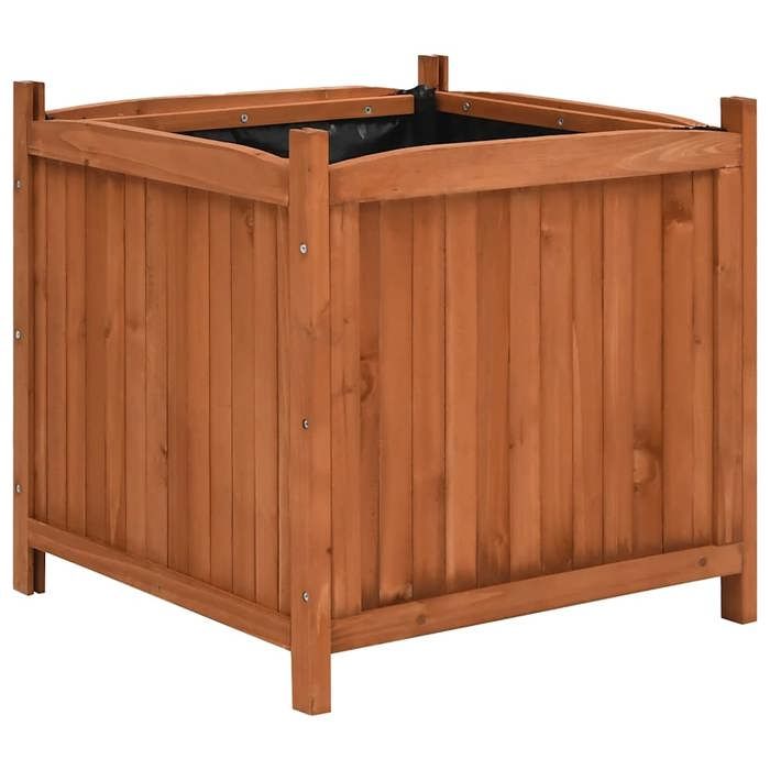 （SOLDES DEC)Jardinières surélevées 2 pcs 50x50x50 cm Bois de sapin - Jardinier durable/Jardinière bac design chic FR_1411271