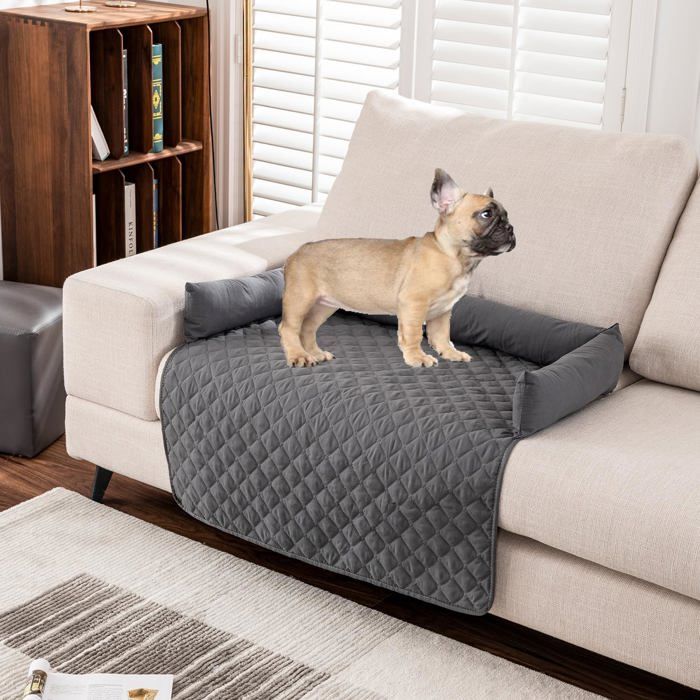 Meilleurs prix pour Matelas étanche pour chien - housse de canapé antidérapante - grand panier pour chien - couverture pour animaux (gris 75*120cm)