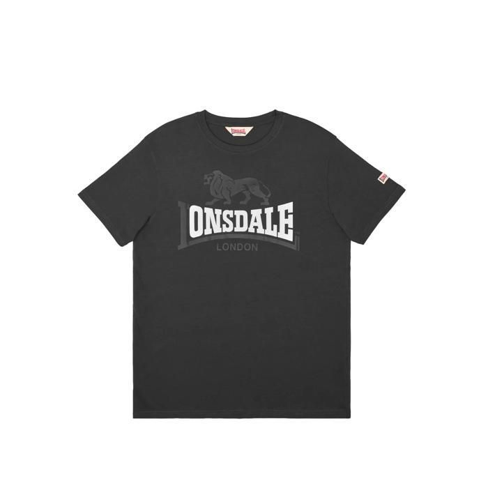 T-shirt Lonsdale Lion Two Tone - anthracite/black/white T-shirt Lonsdale Lion Two Tone - anthracite/black/white