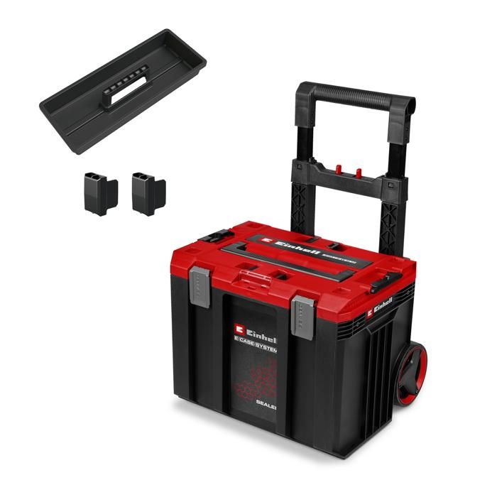 Einhell Coffret de rangement sur roulette E Case SEALED 120 kg max étanche à la poussière et aux projections d’eau