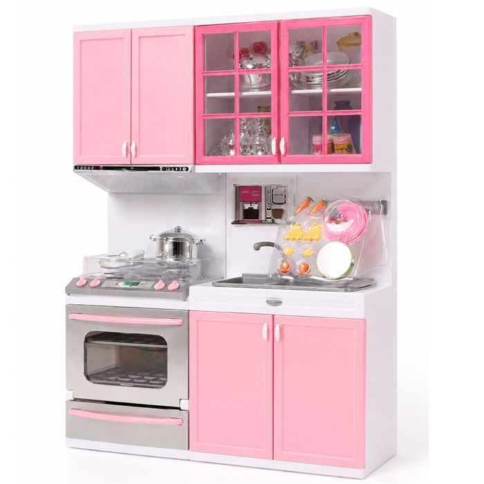 Cuisine Enfant jouet - aimind - 24 5 x 32 2 x 6 8 cm prise en main facile exercices de mouvements de la main structure stable rose