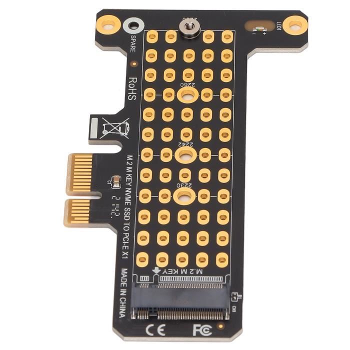 Nvme Pic Riser Akozon Carte Riser PCI Express Carte Riser NVMe M.2 vers PCIE X1 ...