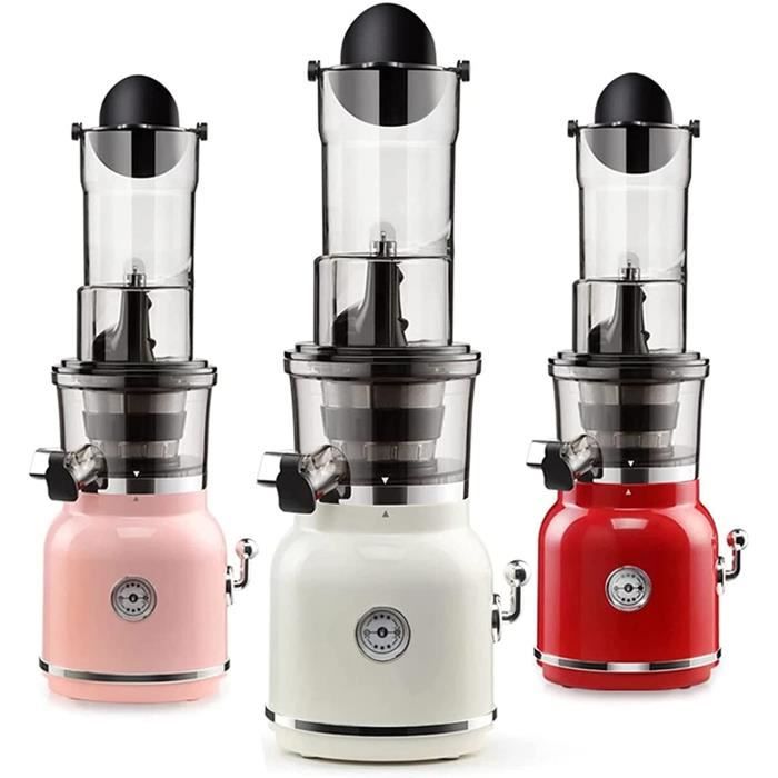 Extracteur De Jus Fridja F1900 - Slow Juicer à Mastication Lente 240W, Bouche Large 75mm, Sans BPA