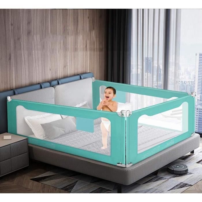 Barriere De Lit Enfant Barrière Lit Enfant Kidsbuddy 200cm - Hauteur Réglable - Double Verrouillage Sécurité - Anti-Chute Tresse De Lit Barriere De Lit Enfant Barrière Lit Enfant Kidsbuddy 200cm - Hauteur Réglable - Double Verrouillage Sécurité - Anti-Chute Tresse De Lit