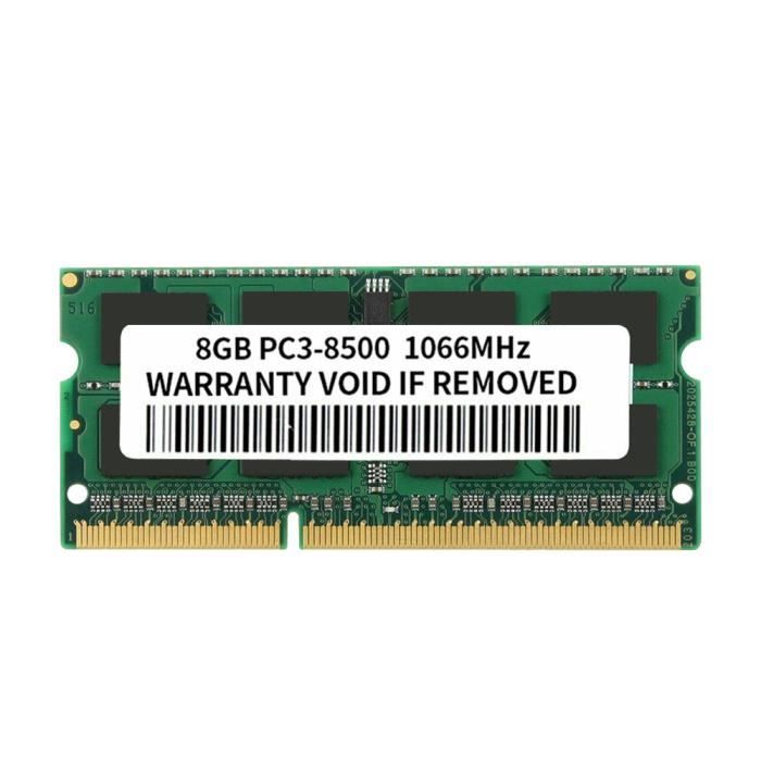 Top achat Memoire PC 8 Go Mémoire RAM DDR3 PC3-8500 1066MHz Compatible avec pour MacBook et iMac pas cher