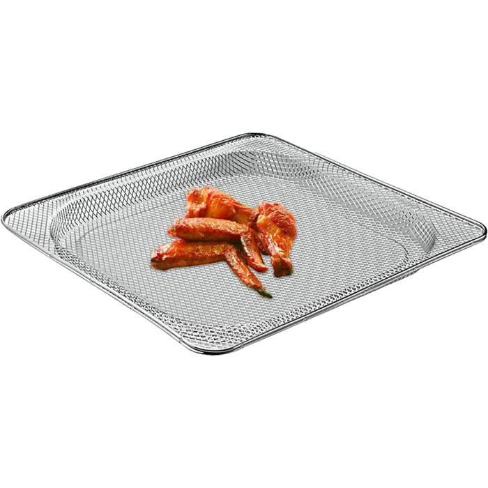 Panier Friteuse Air Acier Inoxydable - Compatible 5L/6QT Carré - Pour Poulet, Steak, Légumes