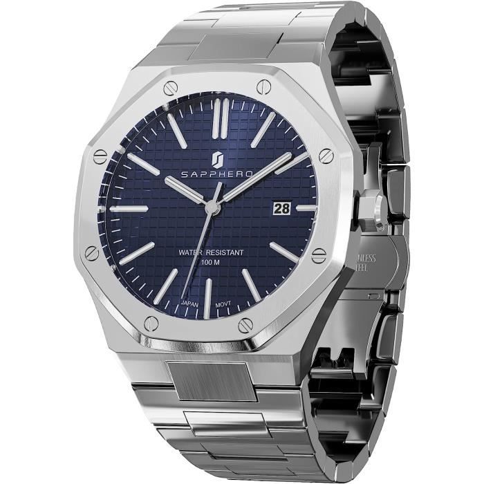 Montre octogonale femme sales