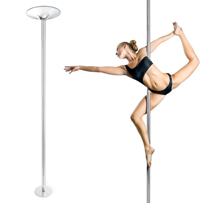 Extension 250mm Pour Barre De Pole Dance 45mm Leogreen - Ajuste La Hauteur, Acier Chromé