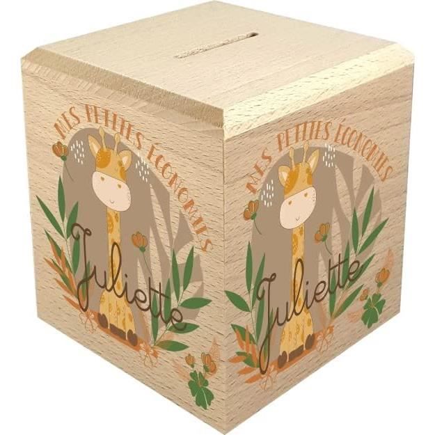 Tirelire Enfant Personnalisable Avec Nom - Motif Éléphant - Cadeau Anniversaire, Noël, Baptême - Céramique Blanche Résistante