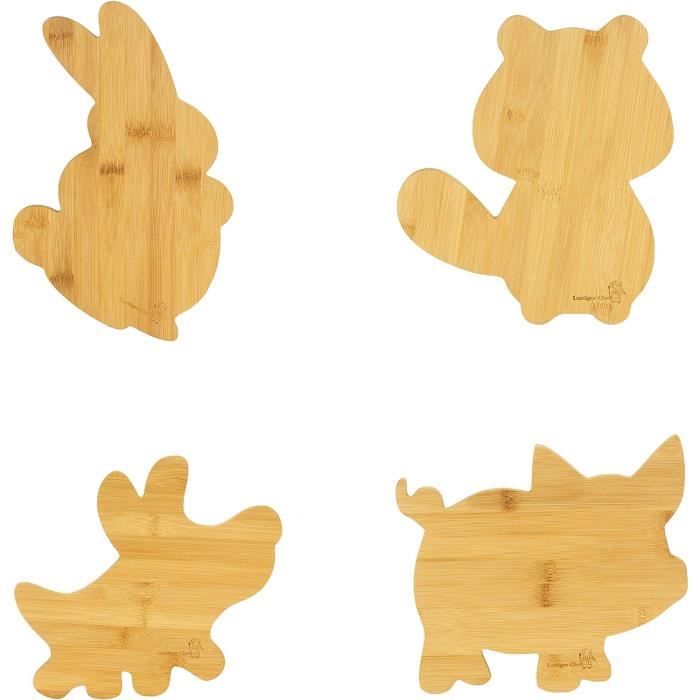 Lot De 4 Planches à Pizza Demi-circulaires En Bois - Pour Four, Service, Pâtisserie, Accessoire De Cuisine Pratique Et élégant