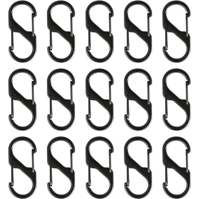 Collections 30 Mousqueton Fermoir Chrome Sac Bandouilière Porte clé 32x12 mm Por