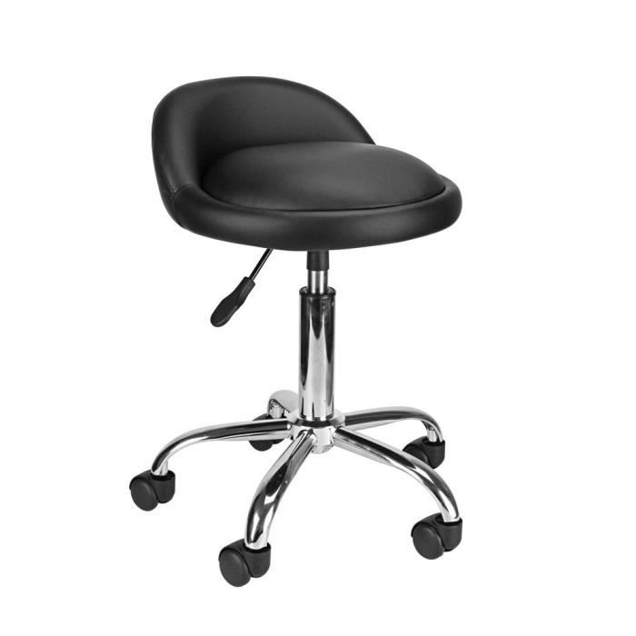 Tabouret Roulant 2 Marches STEY - Hauteur 42 Cm - Charge 150 Kg - Roues Autobloquantes - Bureau, Entrepôt