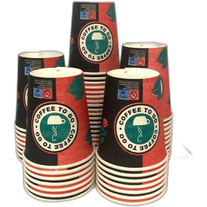Lot De 50 Gobelets à Glace En Papier Compostables 240ml + 50 Cuillères En Bois - Écologiques Et Durables Pour Desserts Et Yaourts