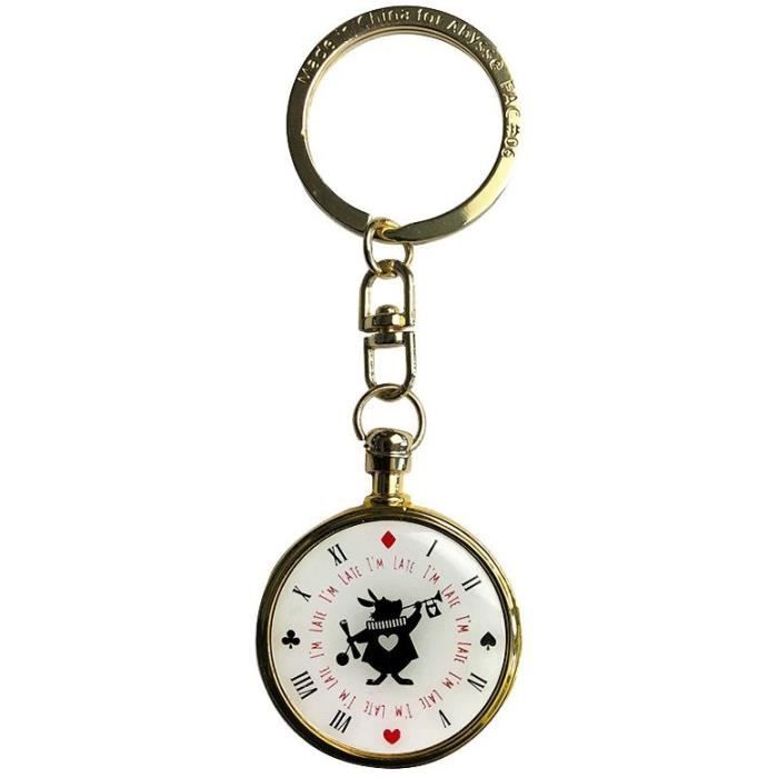 Alice Au Pays Des Merveilles La Montre Du Lapin Blanc Porte Clefs