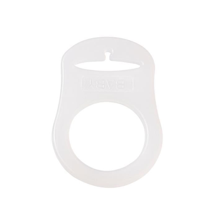 Anneau silicone pour attache-sucettes Blanc