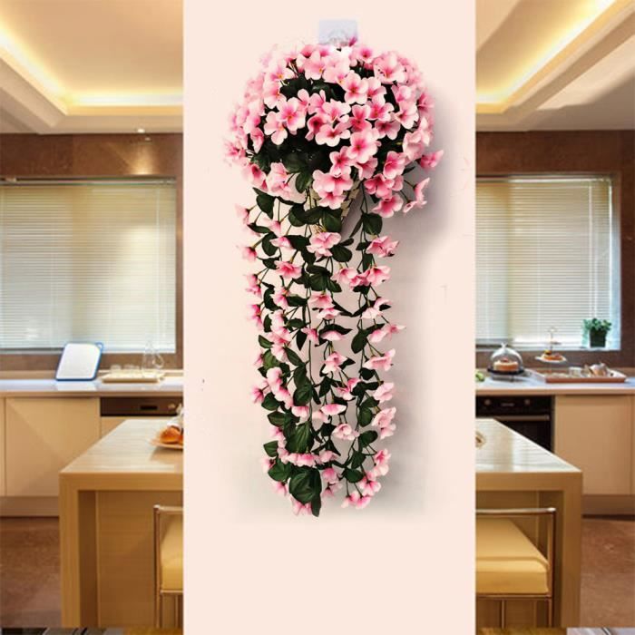 Tenture murale fleurs artificielles accueil party bouquets de mariage decor  violet orchidée - Cdiscount Maison