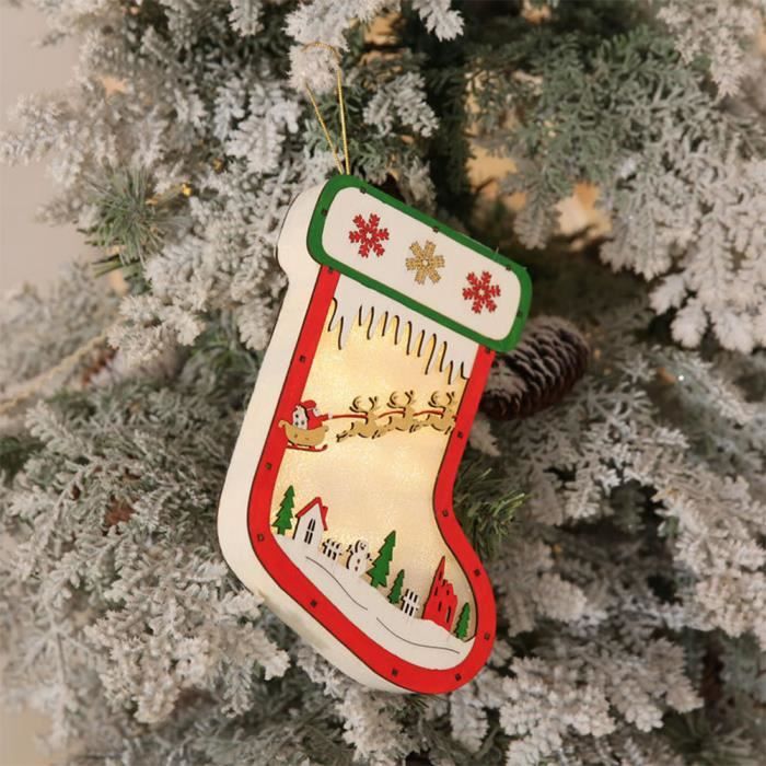 Decoration De Noel Deco Noel Decoration De Noel Led Deco Noel Bois Deco De Noel Lumineuse Deco Sapin Noel Bois Chaussette Achat Vente Coffret De Decoration Bientot Le Black Friday Cdiscount
