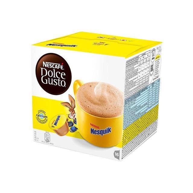 NESCAFÉ Dolce Gusto Nesquik Chocolat chaud (capsule) 256 g pack de 16 -  Cdiscount Au quotidien