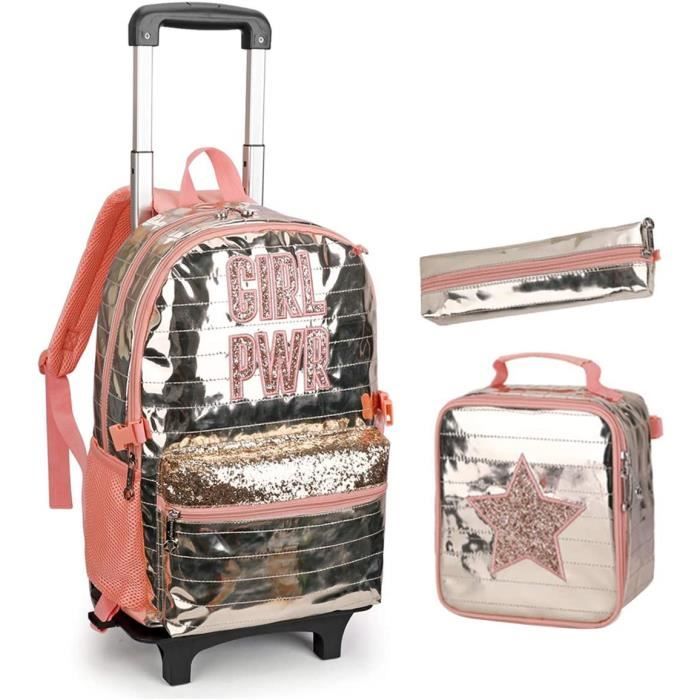 cartable fille paillette