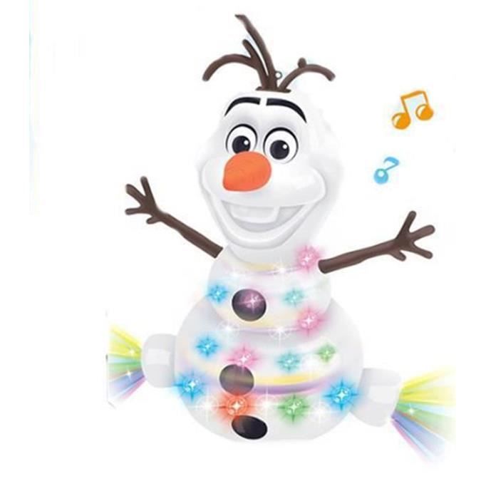 Jouet Musical Électrique - ZGEER - Bonhomme De Neige - Blanc - Plastique - Intérieur
