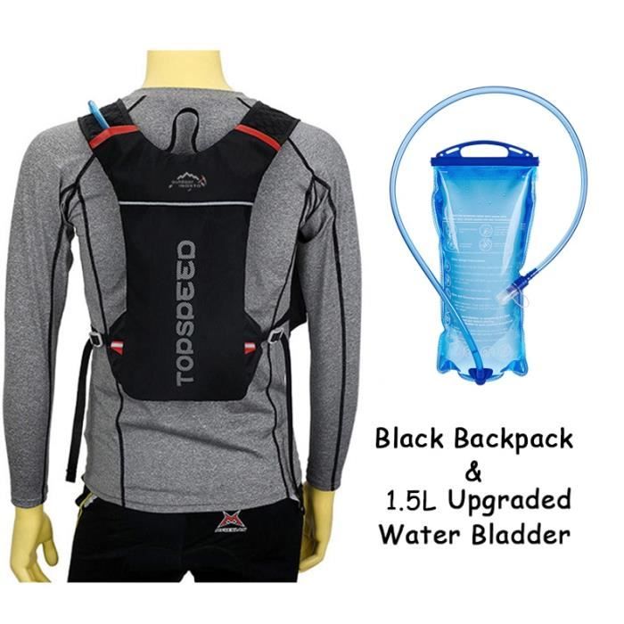 Sac à Dos Hydratation Course à Pied & Trail – Gilet Léger 1.5L Homme Femme – Randonnée, Marathon, Cyclisme, Ski – Respirant & Réfléchissant