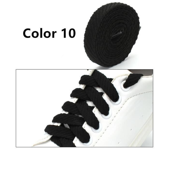 Valeur Couleur 10 Taille 80cm Lacets plats en toile decontractes 4 couleurs bleu vert rose chaussures mo Cdiscount Chaussures