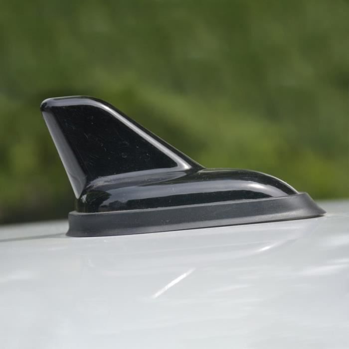 Cache-antenne Aileron De Requin Fibre De Carbone Noir - Décoration Toit Voiture Sans Perçage 16x7,8x7 Cm