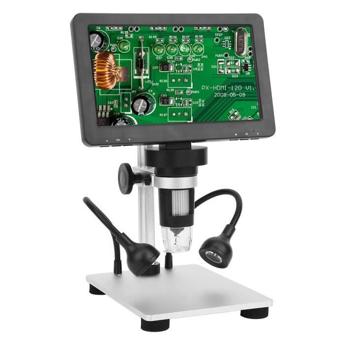 Microscope haute définition 12MP, microscope à écran rotatif 1080FHD 7in, industriel pour la réparation de téléphone