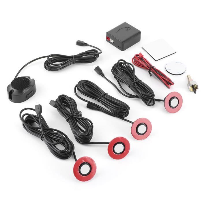 Radar De Recul Voiture Sans Fil 12V - Kit Capteur Stationnement Avec Alarme Sonore Et Affichage Distance, Installation Facile