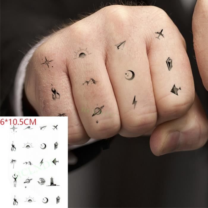 Corps Tatouage Faux Tatouage Temporaire Pour Hommes Et Femmes Autocollant Mot Noir Ange Diable Taureau Croix Lettres Type Grenat Cdiscount Au Quotidien
