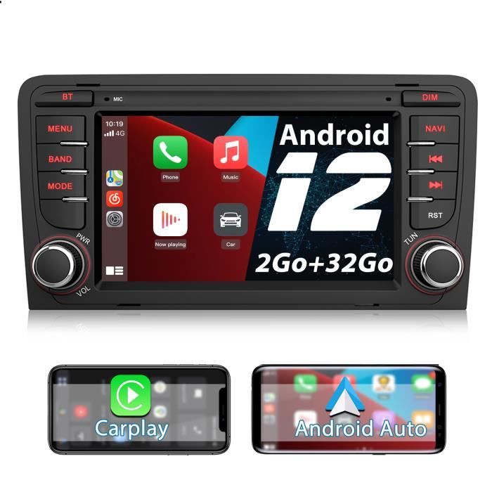 AWESAFE Autoradio Android 12 pour Audi A3 8P S3 RS3 Sportback [2Go+32Go] ,7  Pouces Écran Tactile avec GPS Carplay Android Auto,Wi-FI - Cdiscount Auto