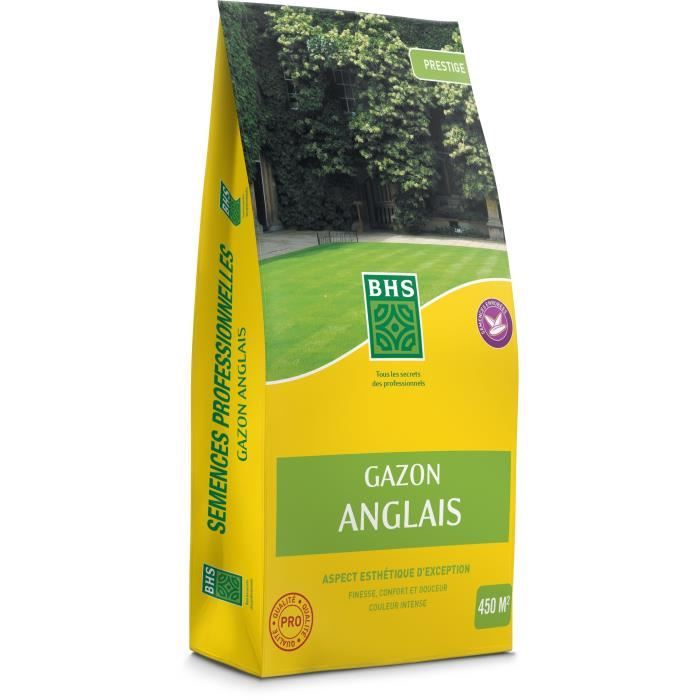 BHS Gazon Anglais - 10kg pour Jardins Haut de Gamme