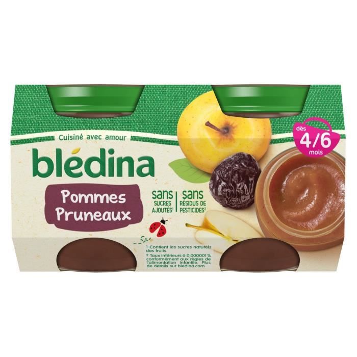 Lot De 6 Bledina Compote Pommes Pruneaux Des 4 6 Mois 4 Pots De 130g Achat Vente Compote Dessert Fruite Lot De 6 Bledina Compote Pommes Pruneaux Des 4 6 Mois 4 Pots De 130g Cdiscount Pret A Porter