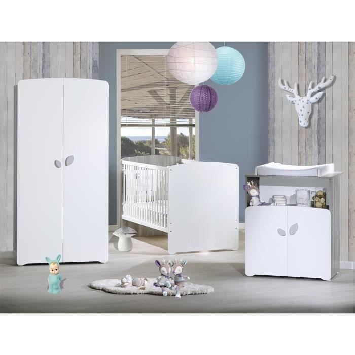 Baby Price New Leaf Chambre Bebe Complete Lit Evolutif 70x140 Cm