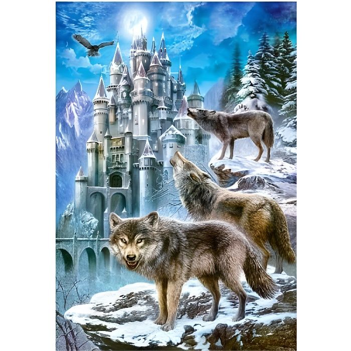 2000 Pièces de Puzzle Loups Dans Neige Ravensburger 16012 Adultes Puzzle Animaux 