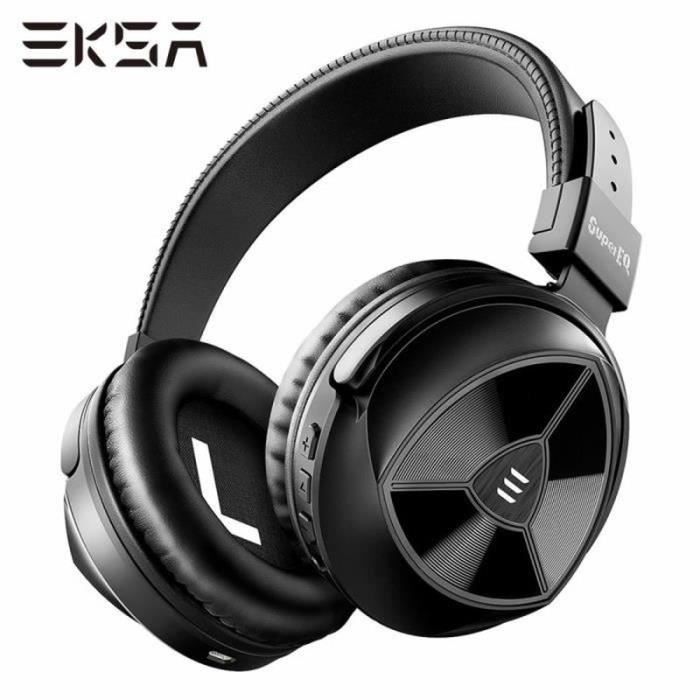 casque sans fil Bluetooth casque pliable stéréo écouteurs de jeu avec Microphone 