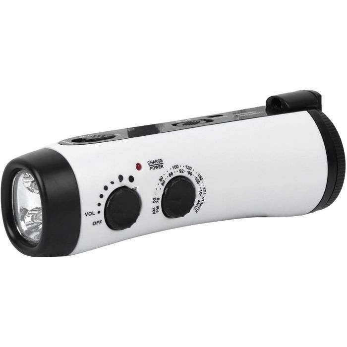 Powerbank Solaire 20000 MAh Avec Manivelle - Pliable, Lumière LED, Alarme SOS, Boussole - Pour Randonnée, Camping