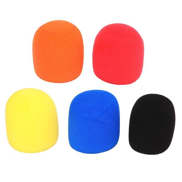 Lot 100 Bonnettes Mousse Microphone – Pare-Vent Anti-Pop Pour Petits Micros & Casques