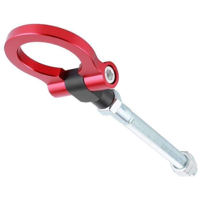 Crochet De Remorquage Racing IS2303 Pour Subaru WRX STi - Aluminium Rouge Anodisé - Remplacement Direct Pliable